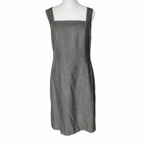 Banana Republic grey sleeveless stretch wool sheath dress size 12